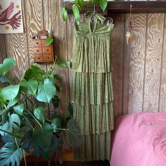 Sabina Musayev Tair Dress, women’s size small in green moss NWT - Picture 1 of 7